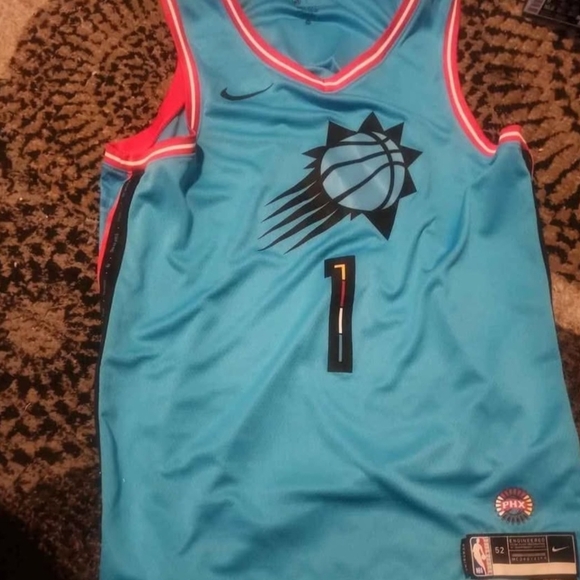 Nike Blue and Red Basketball Jersey - Picture 1 of 2